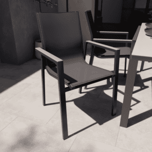 Silla de exterior c/brazos ODYSSEA GAMMA Gris